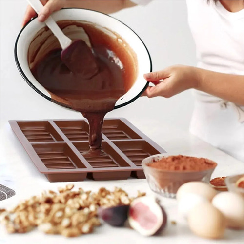 2moldes Silic Profundos For Hacer Barras Chocolate Resiste
