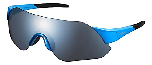 Gafas Ciclismo Shimano Lente Deportivos Ahumado Color De La Lente Espejo Ahumado Color Del Armazón Azul Diseño Deportivo