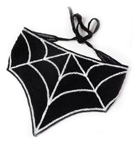 Pañuelo De Crochet Para Mujer, Diadema Con Telaraña