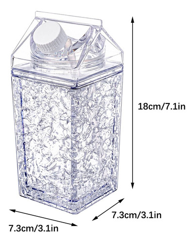 Botella De Agua Q Cup Milk Carton Botella De Leche Transpare
