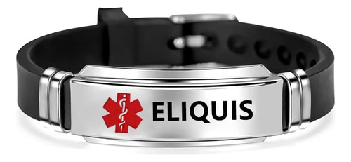 Gmxlin Sport Eliquis Pulsera De Silicona De Alerta Médica Pa