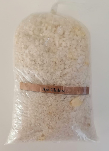 Sal De Mar Gruesa Con Ajo Chilote, Bolsa De 1 Kilo, De Neny