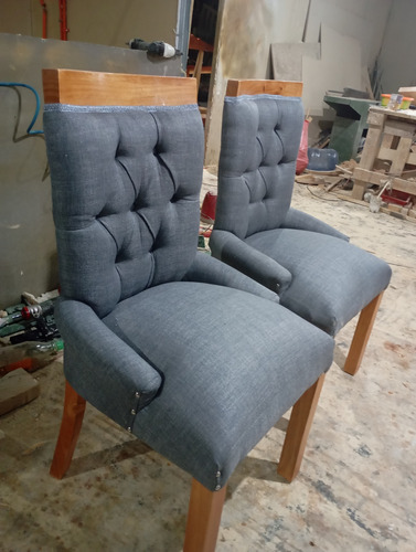 Sillas Estilo Capitone Curvas Con Resortes