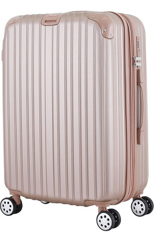 Valija Pierre Cardin PC4010.2 39cm de ancho x 53cm de alto x 24cm de profundidad color rosa diseño lisa