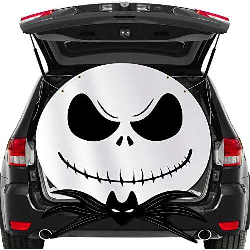Decoración Automóvil De Halloween Del Cráneo De Pesa...