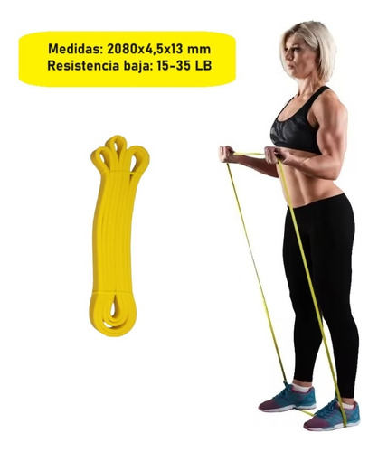 Banda Elastica Power Band 15-35lb (6-15.8k) Resistencia Baja