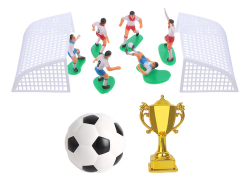 Set De Decoración De Tartas Con Temática De Fútbol Con Figur