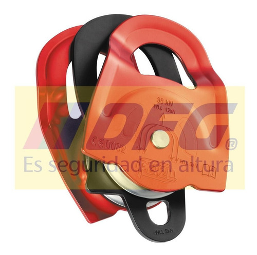 Imagen 2 de 3 de Polea Doble Dfg Twin Petzl Placas Movibles