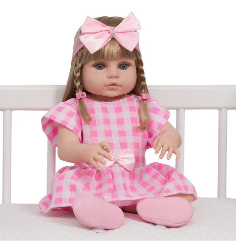 Boneca Barbie Reborn Princesa Cabelo Longo Com Acessórios