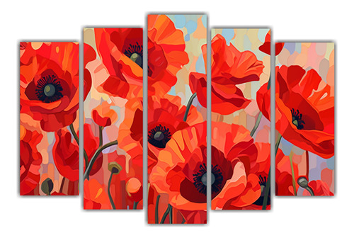 5 Artes Decoración Azucena Colores Vibrante 125x75cm