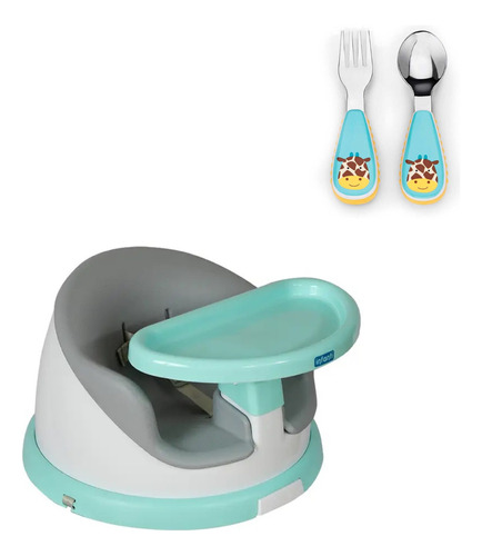 Silla De Comer Portátil  Giratoria I-twist Más Set Cubiertos