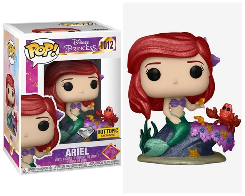 Funko Pop Disney Princesa Ariel Hot Topic Exclusive Diamond