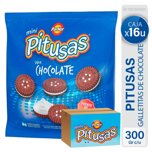 Caja Galletitas Pitusas Chocolate Mini Galletas Dulces Pack