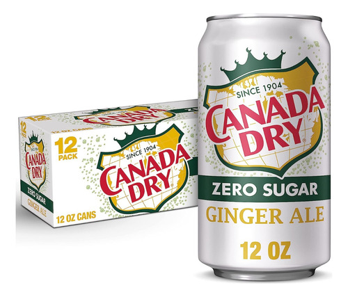 Refresco Canada Dry Zero Azucar Ginger Ale 12 Pack 355 Ml