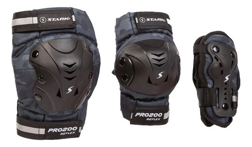 Set Protecciones Stark Pro Rollers Skate Adultos Completo