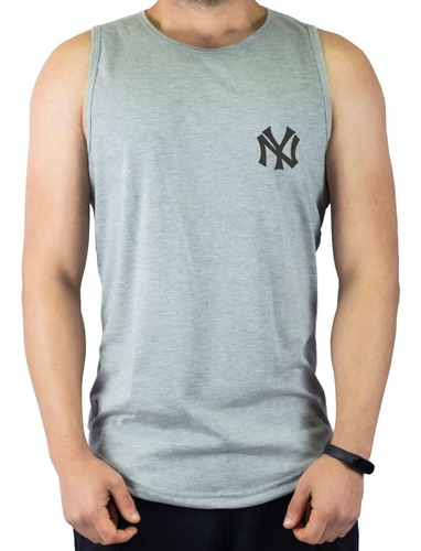 Camiseta Regata Masculina Longline C83 New York