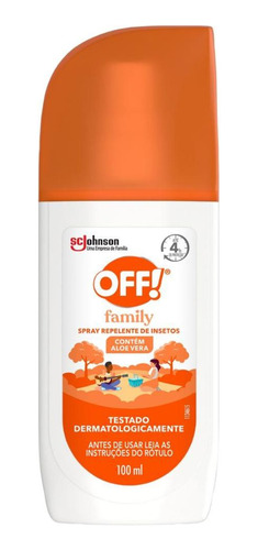 Repelente De Insetos Off! Spray Family 100ml