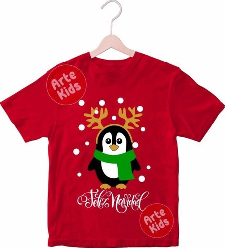 Polos Navideños Pinguino Navidad