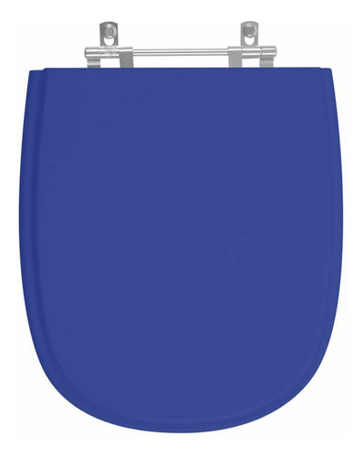 Assento sanitário Pontto Lavabo Sabatini MDF de MDF laqueado com forma quadrado azul lisa