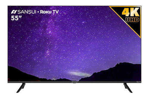 Smart TV Sansui 4K Roku TV SMX55P7UR DLED Roku OS 4K 55" 100V/240V