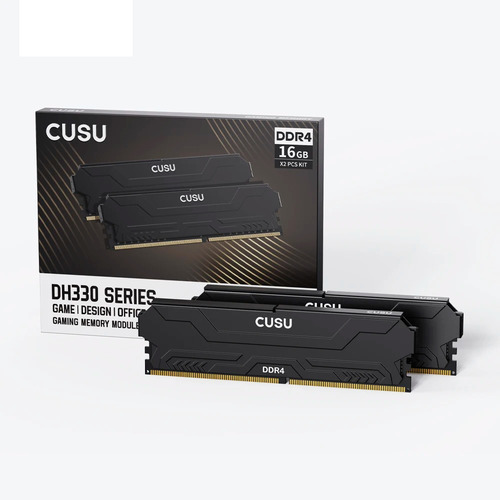 Memória Ram Ddr4 32gb (2x16) Cusu Preto 3200mhz