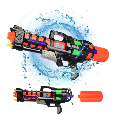 Imagen 1 de 6 de Pistola De Agua Grande 60cm Big Watergun 1500 Ml Juguete