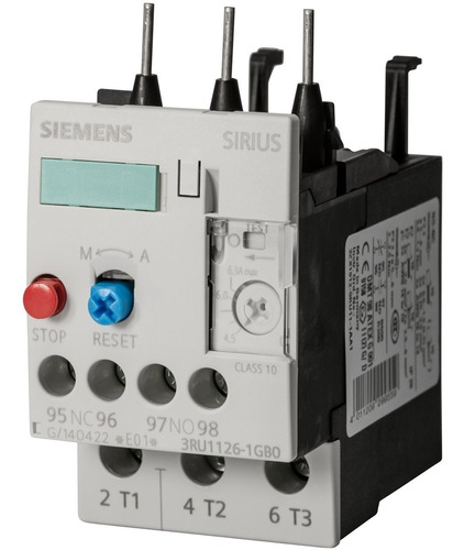 Rele Sobrecarga 4,5 A 6 Amp 3ru1126-1gb0 Siemens 