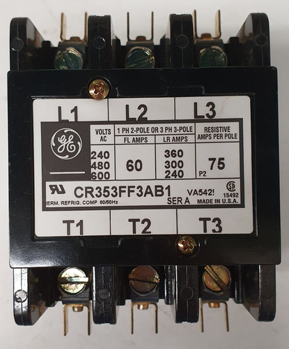 Imagen 2 de 7 de Contactor Ge De Control Definido Cr353ff3ab1