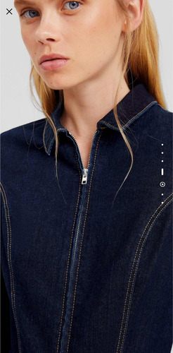 Hermoso Mono Largo Denim Mezclilla Jumpsuit Xs