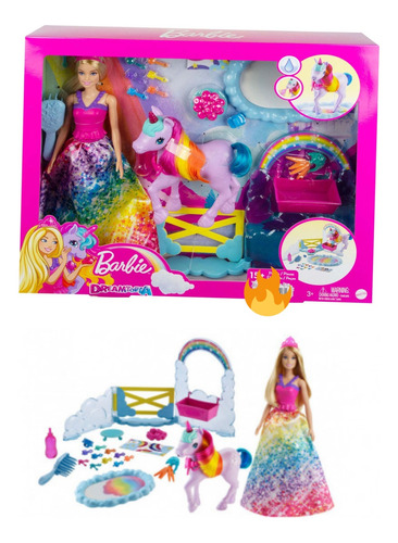 Muñeca Barbie Princesa Mundo Fantástico 