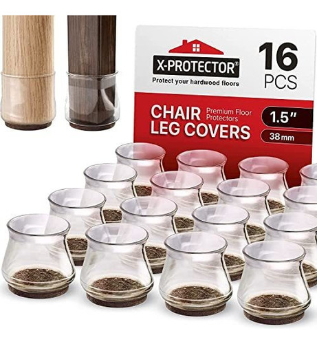 16 Protectores De Suelo Para Patas De Sillas Con Almohadilla