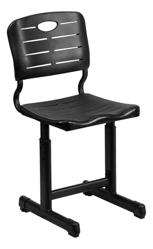 Flash Furniture Silla De Estudiante Negra De Altura Ajustabl