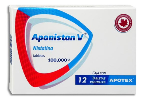 Nistatina 100 000 Ui Aponistan V Caja 12 Tabletas Vaginales