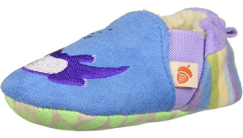 Bellota Baby Girls Easy-on Toddler Moc Slipper, Ocean Blue O