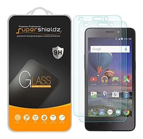 Protector De Pantalla, Supershieldz (2 Pack) Para Zte (sonat