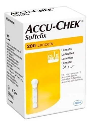 Accu Chek Softclix Lancetas Para Punzador 200 Unidades