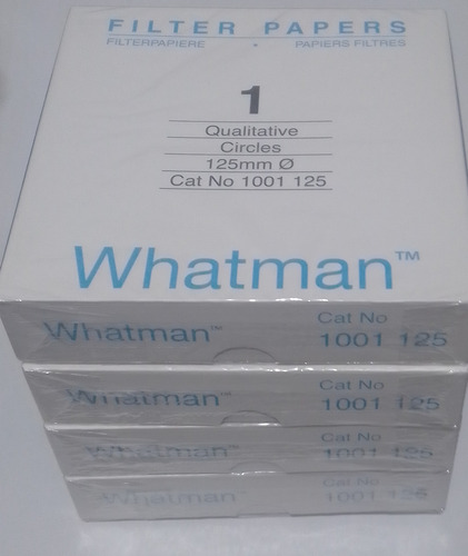 Pack 4 Whatman 1001 125 Papel De Filtro Cualitativo, Grado1