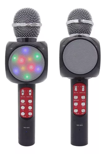 Microfono Inalambrico Bluetooth Para Karaoke Portátil Multicolor