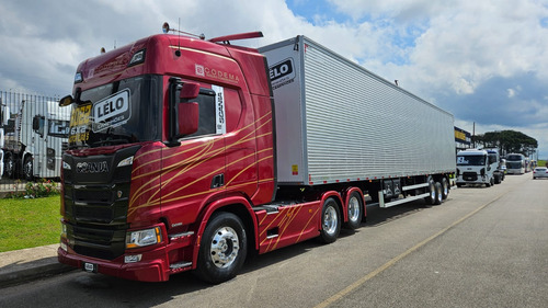Scania R450 6x2 Highline Ano 22 Aut + Baú Nostra 30 Plt 2025