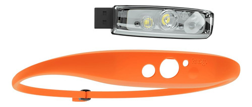 Knog Unisex Adultos Quokka 150 Linterna Frontal Naranja, T