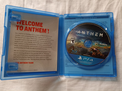 Anthem Para Ps4 Juego Fisico (Usado)