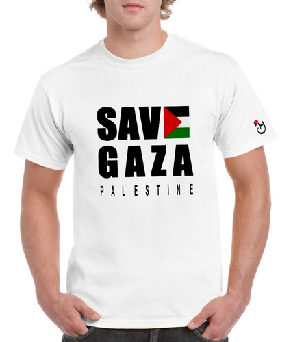 Palestina Save Gaza.remera Algodón Premium. Habibis