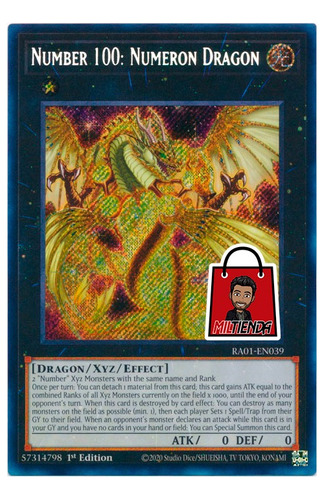 Number 100: Numeron Dragon - Secret - Miltienda - Yugioh