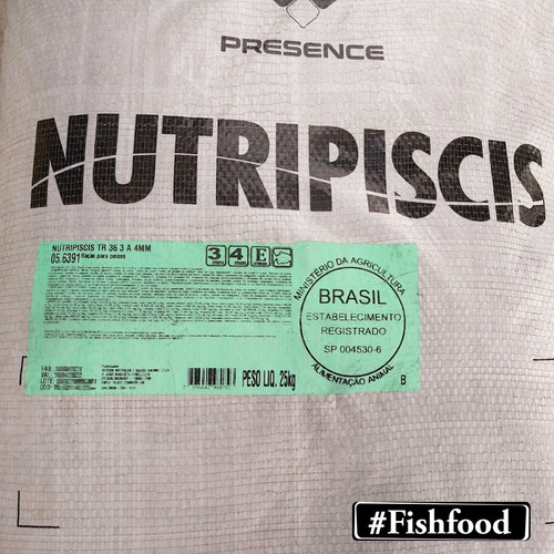 Imagem 6 de 6 de Ração Tr36% - 3 A 4mm Peixe Tilápia Nutripiscis Presence 1kg