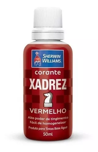 Corante liquido tinta xadrez bisnaga com 10 unidades