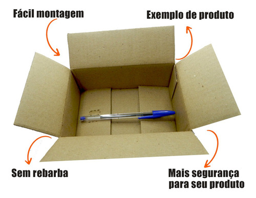 50 Caixas De Papelão Para Correios Sedex E Pac 18x11x6 Cm