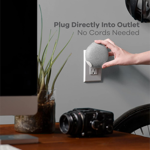 Powerclip - Soporte De Salida Para Google Nest Mini (tiza),