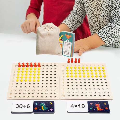 Tablero De Multiplicación Y División Montessori, Material