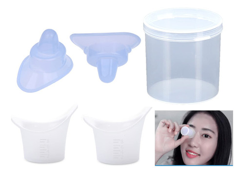 Taza De Silicona Reutilizable Para Lavado De Ojos