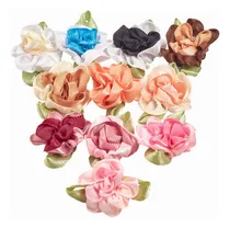 Comprar Flores Artificiales De Tela Rococo Bicolor Con Raso 2cm X 12